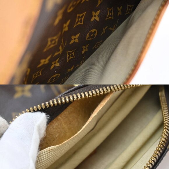 LOUIS VUITTON LV Logo Deauville Hand Bag Monogram Leather Brown M47270 82EF140 - Picture 16 of 16